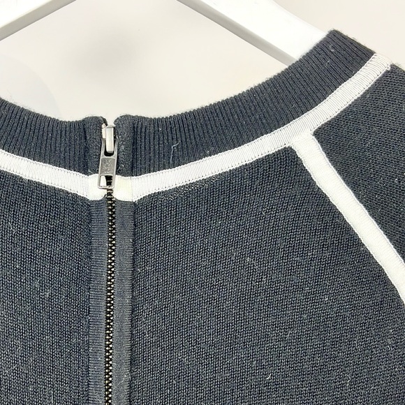 A.L.C. Moore Black and White Leopard Raglan Sweater - Picture 6 of 10